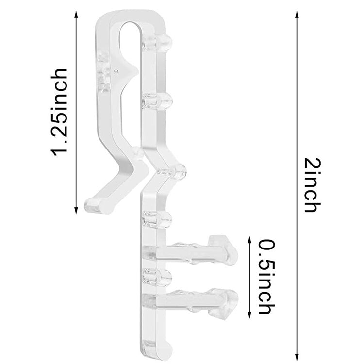 2 Sets 2.0 Inch Venetian blinds Baffle Sequins Lacing Film(White) - Curtain Decorative Accessories by PMC TechLife | Online Shopping South Africa | PMC TechLife | Buy Now Pay Later Mobicred