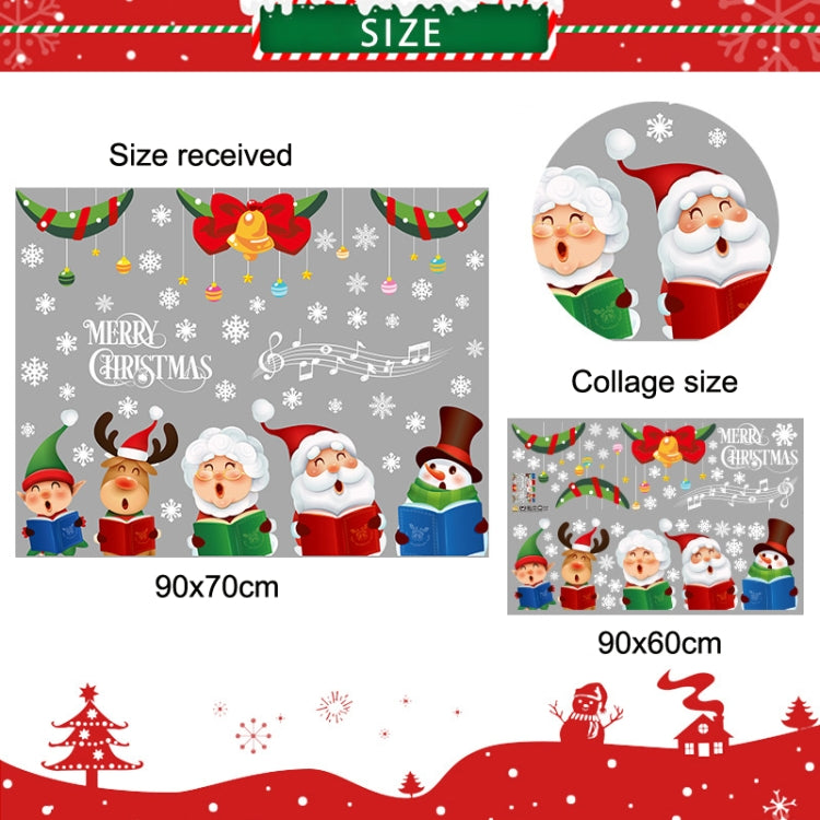 Christmas Old Man Snowflake Window Decoration Stickers(92074) - free shipping - PMC TechLife - Order now!