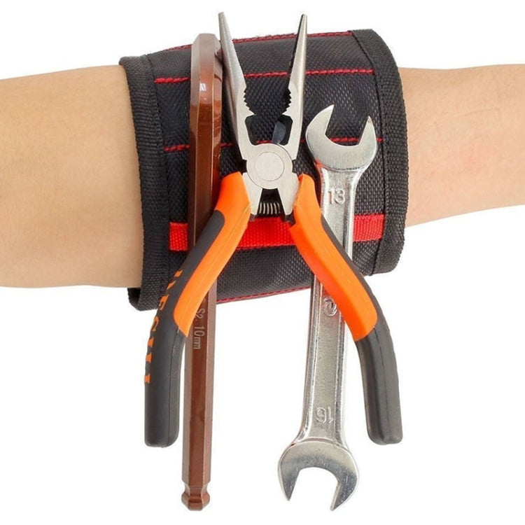 Electric Woodworking Multifunctional Powerful Magnetic Wrist Strap, Style: Five Rows Blue - free shipping - PMC TechLife - Order now!