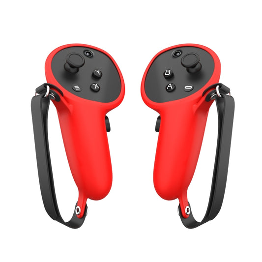 For Meta Quest Pro 1pair Handle Silicone Case Cover VR Accessories(Red) - VR Accessories by PMC Jewellery | Online Shopping South Africa | PMC Jewellery | Buy Now Pay Later Mobicred