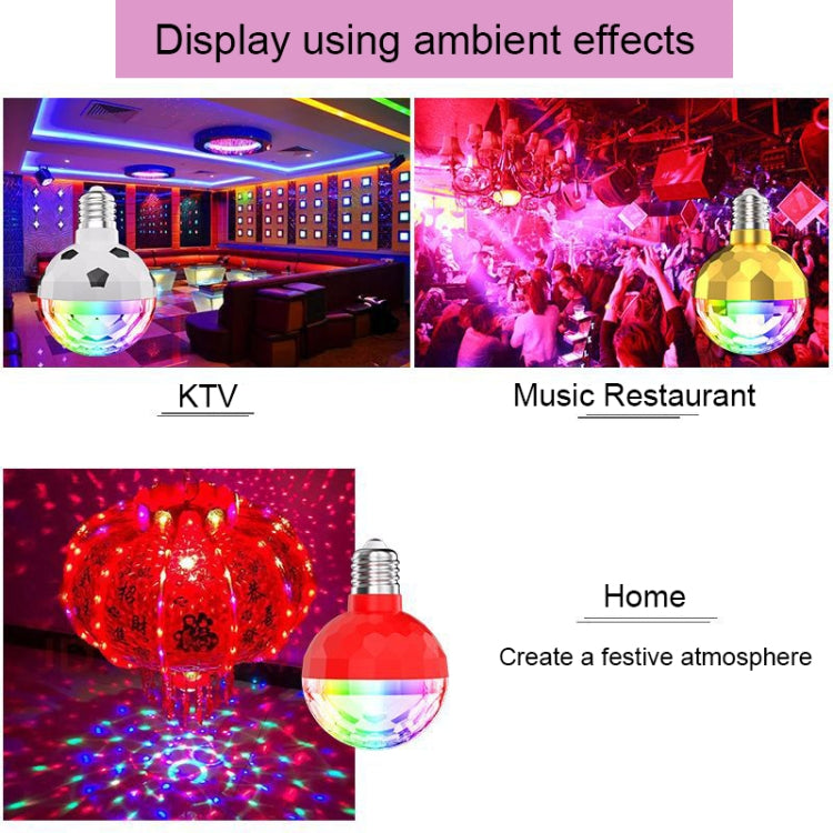 ZQMQD-001 6 LEDs Colorful Rotating Light Magic Ball Atmosphere Light, Spec: White+Universal Holder - LED Magic Ball by PMC TechLife | Online Shopping South Africa | PMC TechLife