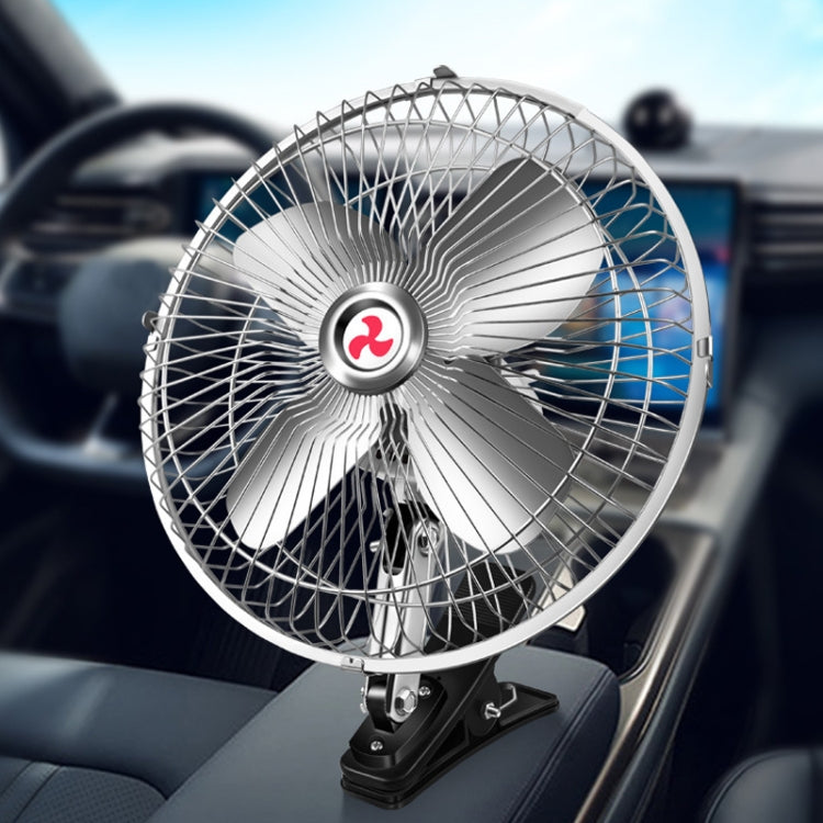 Car Powerful Fixing Clip Cooling High Wind Power Electric Fan, Specification: 10 inch Black 24V - Heating & Fans by PMC TechLife | Online Shopping South Africa | PMC TechLife | Buy Now Pay Later Mobicred