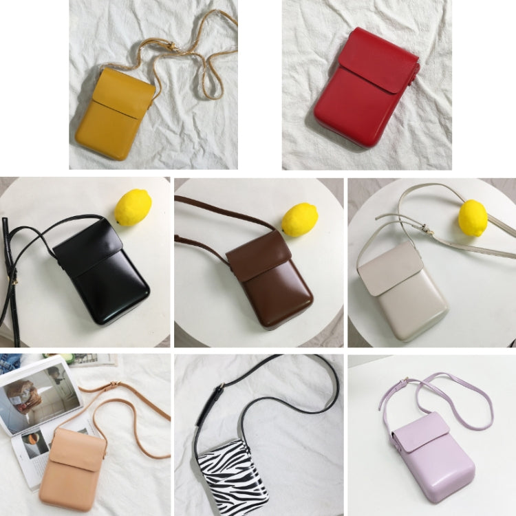 Fashion Versatile Vertical Models Single Shoulder Crossbody Mobile Phone Bag, Color: Zebra Pattern - Single-shoulder Bags by PMC TechLife | Online Shopping South Africa | PMC TechLife | Buy Now Pay Later Mobicred