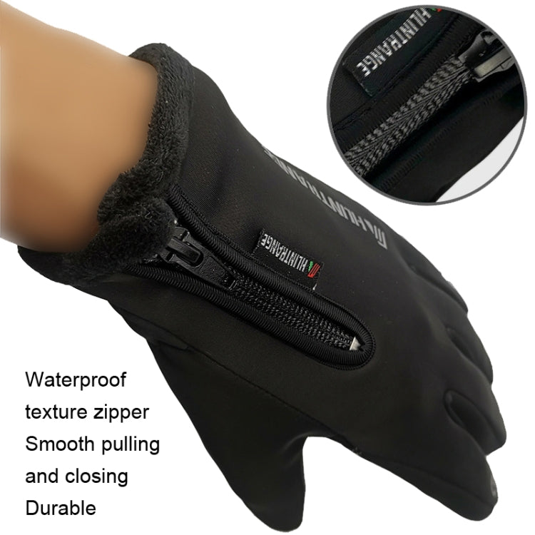 HUNTRANGE A022 Outdoor Waterproof Touch Screen Riding Keep Warm Gloves, Size: L(Black) - Cycling Gloves by HUNTRANGE | Online Shopping South Africa | PMC TechLife | Buy Now Pay Later Mobicred