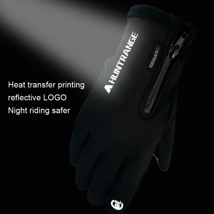 HUNTRANGE A022 Outdoor Waterproof Touch Screen Riding Keep Warm Gloves, Size: XXL(Black) - Cycling Gloves by HUNTRANGE | Online Shopping South Africa | PMC TechLife | Buy Now Pay Later Mobicred