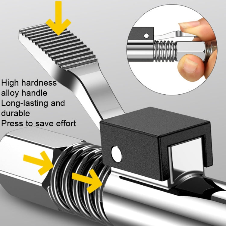PC002 Lock Clamp Type High Pressure Grease Nozzle, Style: Butter Mouth+30cm Hose - Other Tools by PMC TechLife | Online Shopping South Africa | PMC TechLife | Buy Now Pay Later Mobicred