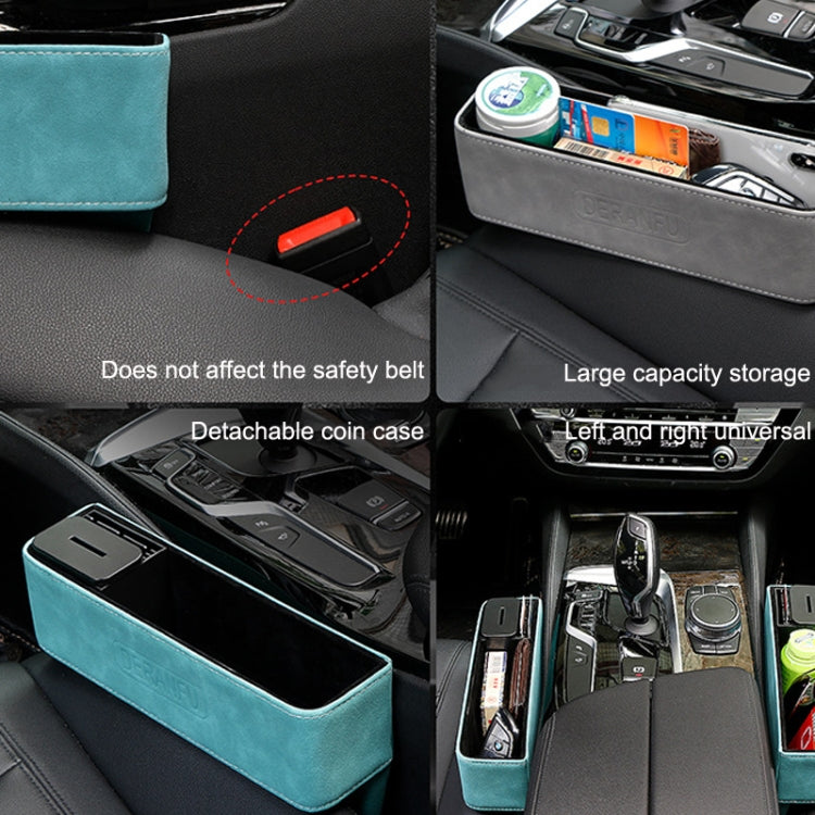 DE RAN FU Car Seat Storage Box Cup Holder Fur Citrine Phone Sundry Storage Box(Brown) - Stowing Tidying by DE RAN FU | Online Shopping South Africa | PMC TechLife | Buy Now Pay Later Mobicred