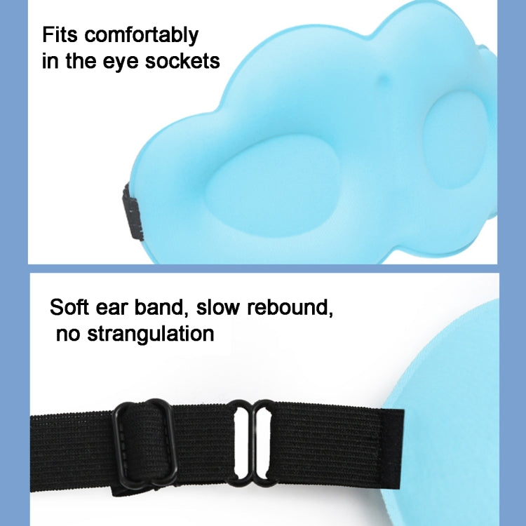 3D Cloud Eye Mask Ice Silk Slow Rebound Memory Foam Sleep Comfort Eye Mask(Green) - free shipping - PMC TechLife - Order now!