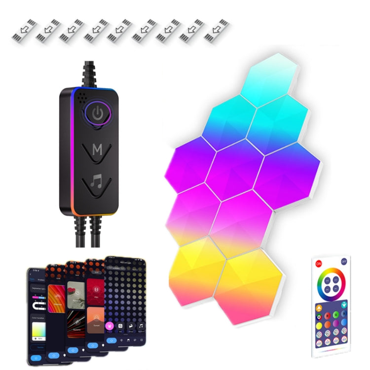 Gaming Ambient Light Smart Chiclet Backdrop Quantum Wall Light, Versions: Bluetooth(10 PCS/Set) - Novelty Lighting by PMC TechLife | Online Shopping South Africa | PMC TechLife | Buy Now Pay Later Mobicred