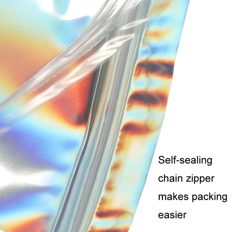 100PCS Laser Self-sealing Packaging Bag Data Line Aluminum Foil Plastic Bag , Size: 13x25cm -  by PMC TechLife | Online Shopping South Africa | PMC TechLife