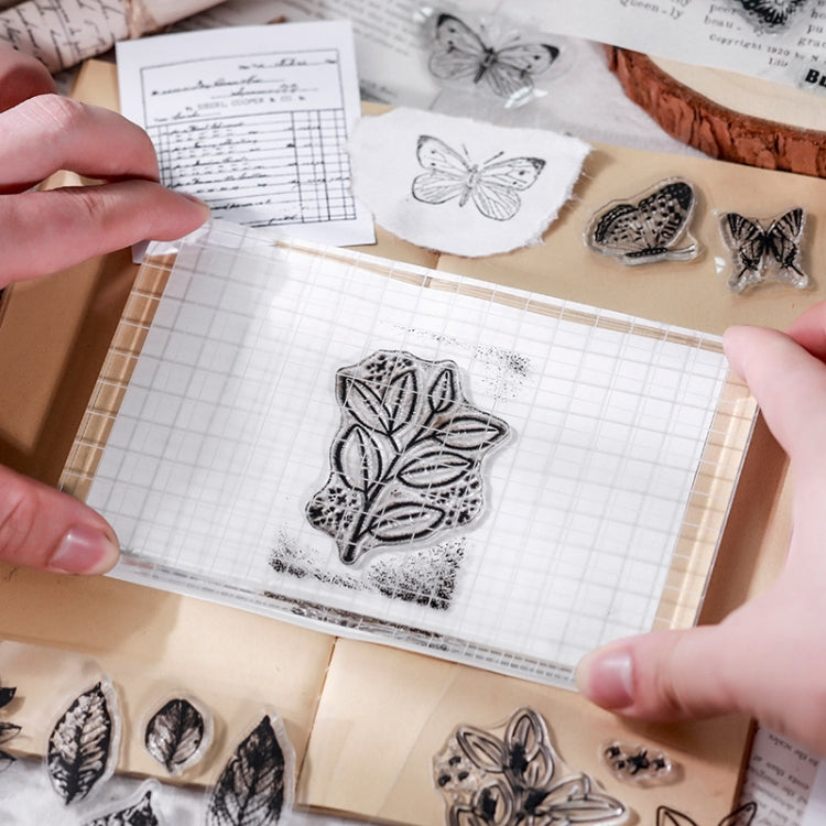 5 PCS Vintage Botanical Arrangement Handbook Clear Silicone Stamp(Vintage Borders) - Handbook Decorative Stickers by PMC TechLife | Online Shopping South Africa | PMC TechLife