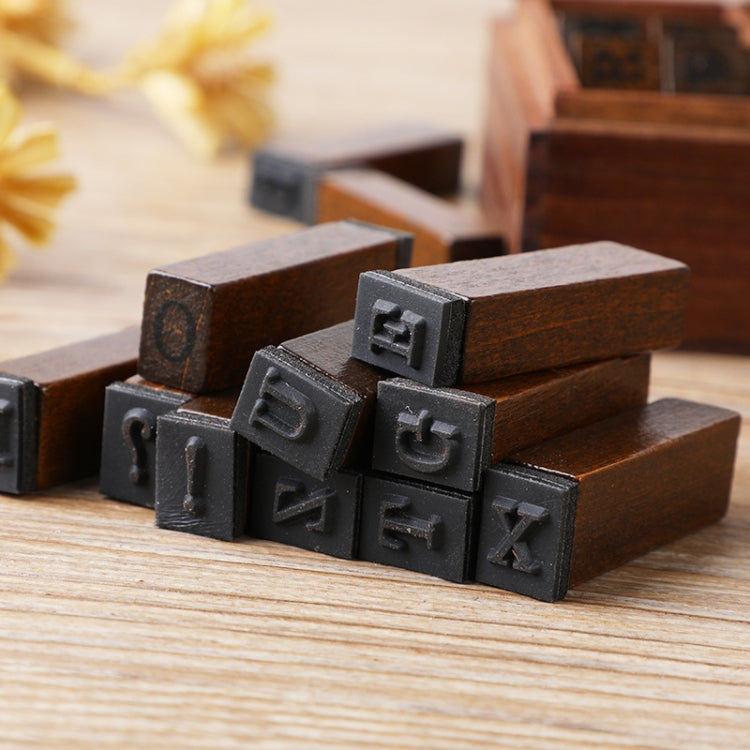 E13 28PCS/Set Vintage Wooden Alphabet and Number Diary Handbook DIY Stamps(Regular Lowercase) - free shipping - PMC TechLife - Order now!