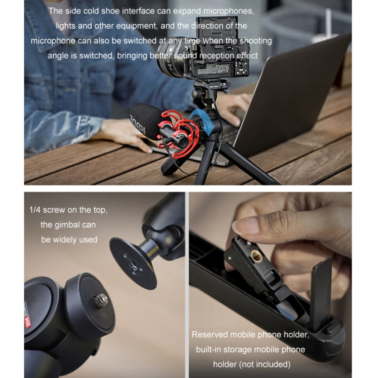 PGYTECH Camera Mobile Phone Desktop Pan Tilt Handheld Tripod, Specification: Only Tripod - free shipping - PMC TechLife - Order now!