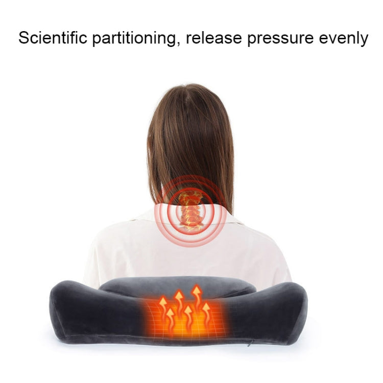 3D Slow Rebound Memory Foam Heating Massage Pillow(Deep Gray) - free shipping - PMC TechLife - Order now!