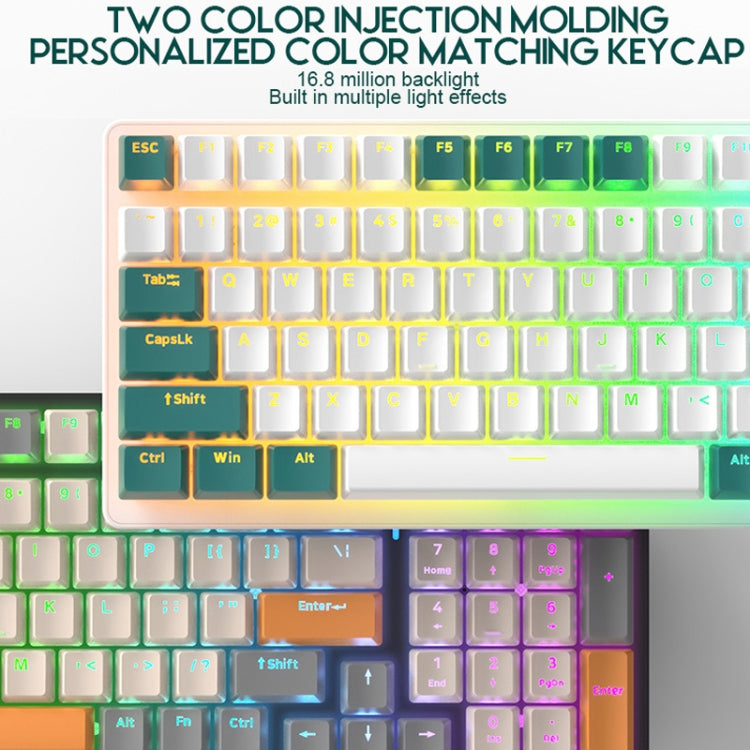 ZIYOU LANG  K3 100 Keys Game Glowing Wired Mechanical Keyboard, Cable Length: 1.5m, Style: Bee Version Red Axis - free shipping - PMC Jewellery - Order now!