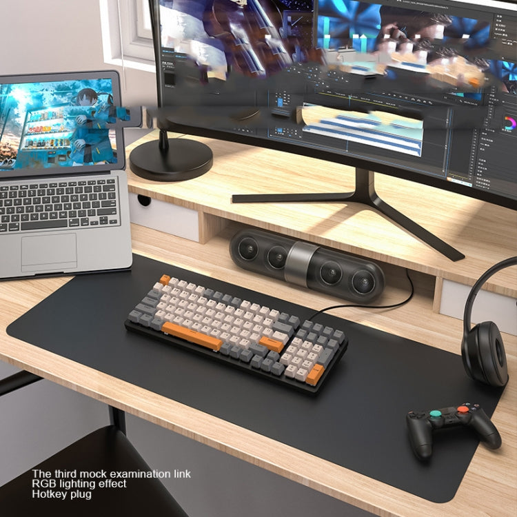 ZIYOU LANG  K3 100 Keys Game Glowing Wired Mechanical Keyboard, Cable Length: 1.5m, Style: Bee Version Red Axis - free shipping - PMC Jewellery - Order now!