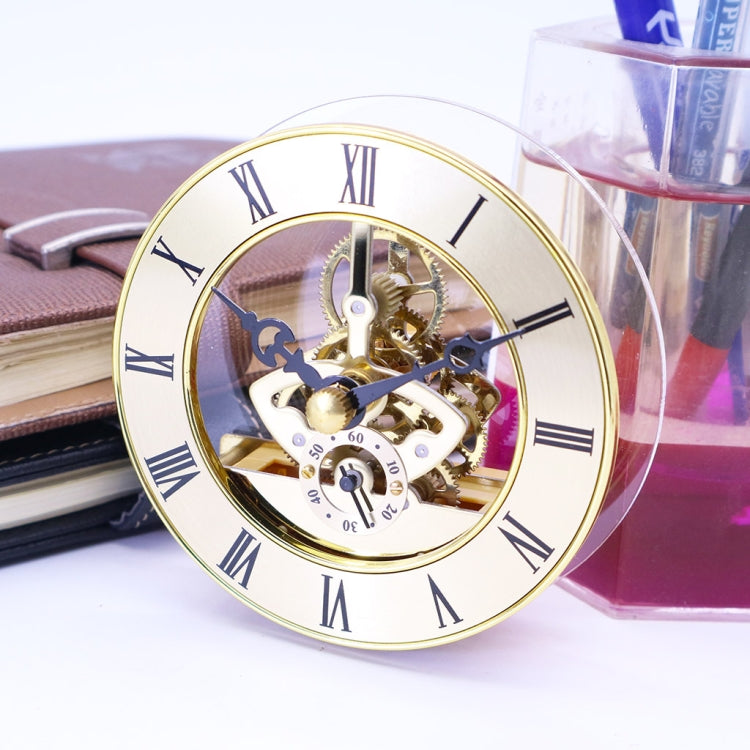 Metal See-through Quartz Clock Gear Clock DIY Accessories 97mm Golden Clock Head - DIY Clocks by PMc TechLife | Online Shopping South Africa | PMc TechLife | Buy Now Pay Later Mobicred