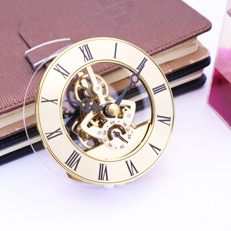 Metal See-through Quartz Clock Gear Clock DIY Accessories 97mm Golden Clock Head - DIY Clocks by PMc TechLife | Online Shopping South Africa | PMc TechLife | Buy Now Pay Later Mobicred