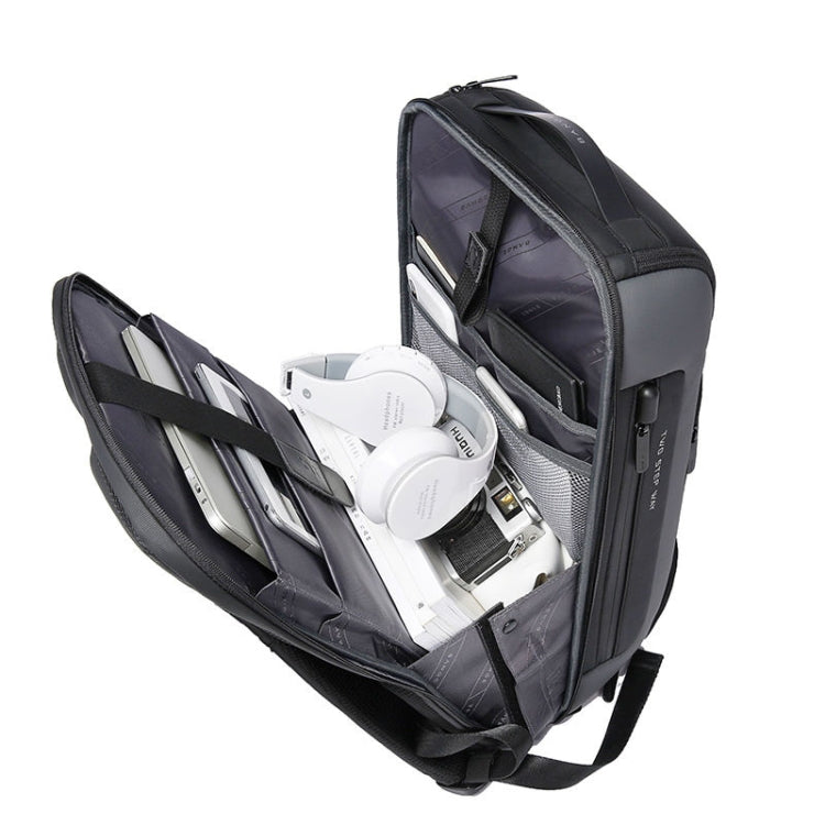 BANGE  BG-7216plus Antitheft Waterproof Travel Men Backpack 15.6 Inch Laptop Bag(Black) - free shipping - PMC TechLife - Order now!