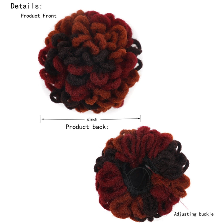 LSFBZB Drawstring Dreadlocks Wig Caterpillar Dreadlock Shaggy Hair Bun, Spec: 2 - free shipping - PMC TechLife - Order now!