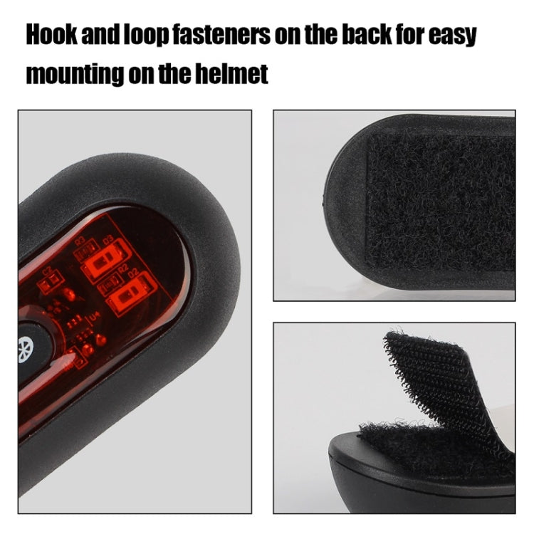 Motorbike Helmet Warning Light USB Rechargeable Waterproof Tail Light, Specification: 10 Beads - Signal Lights by PMC TechLife | Online Shopping South Africa | PMC TechLife | Buy Now Pay Later Mobicred