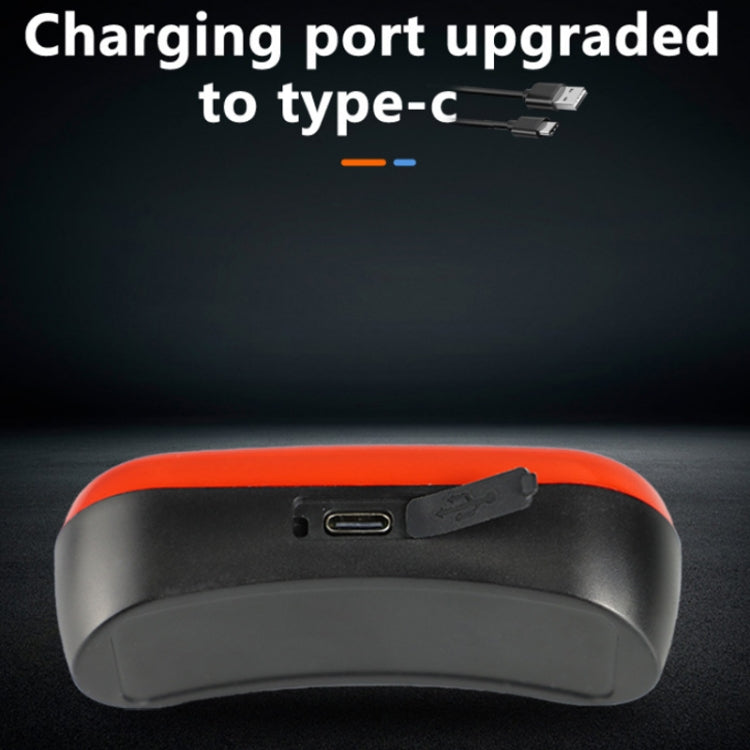 Helmet Blaster Warning Light Bicycle LED Rechargeable Tail Light(Black) - Decorative Lights by PMC TechLife | Online Shopping South Africa | PMC TechLife | Buy Now Pay Later Mobicred