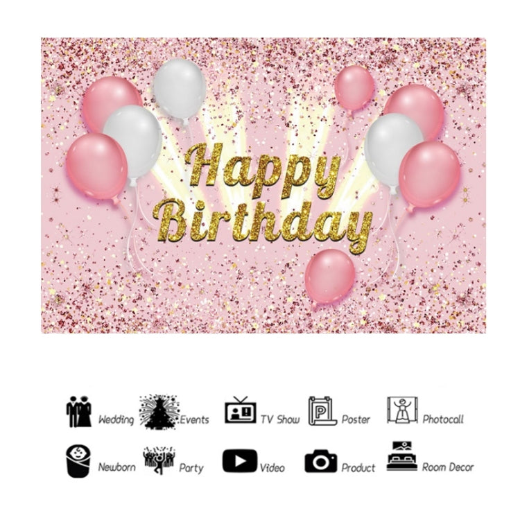 1.5x1m Cartoon Digital Birthday Balloon Party Scene Photographic Backdrop(MDT10408) - Birthday Party by PMC Jewellery | Online Shopping South Africa | PMC Jewellery