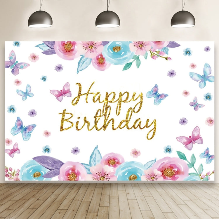 1.5m X 1m Butterfly Pattern Photography Backdrop Birthday Party Decoration Background Cloth(MDT08919) - Birthday Party by PMC Jewellery | Online Shopping South Africa | PMC Jewellery