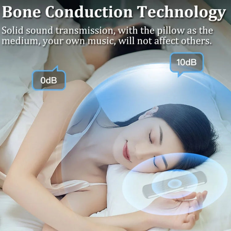 Soundproof Painless Bone Conduction Sleep Speaker Portable White Noise Sleeping Aid(Black) - free shipping - PMC TechLife - Order now!