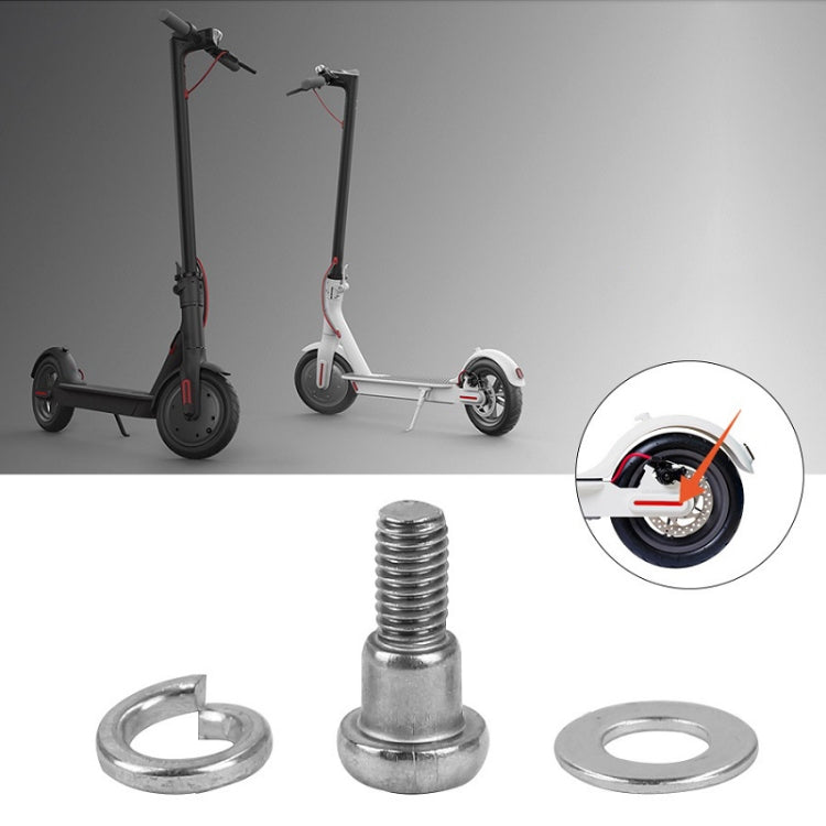 For Xiaomi Mijia M365/PRO 5pcs Scooter Rear Wheel Fixing Screws(White) - Accessories & Parts by PMc TechLife | Online Shopping South Africa | PMc TechLife | Buy Now Pay Later Mobicred