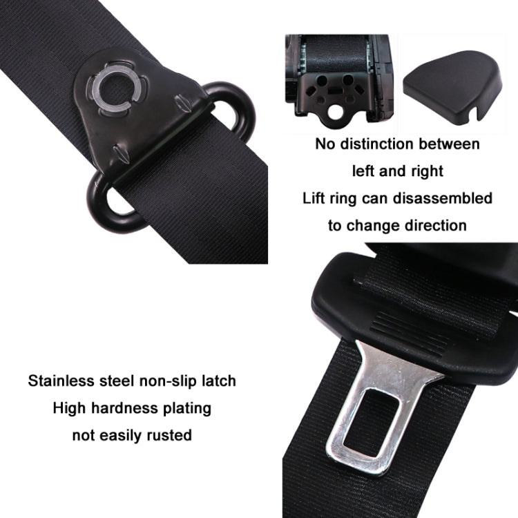 Universal 3-point Car Retrofit Seat Belt With Emergency Locking(Iron Bar Latch) - Seat Belts & Padding by PMC TechLife | Online Shopping South Africa | PMC TechLife | Buy Now Pay Later Mobicred