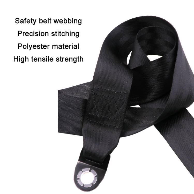 Universal 3-point Car Retrofit Seat Belt With Emergency Locking(Iron Bar Latch) - Seat Belts & Padding by PMC TechLife | Online Shopping South Africa | PMC TechLife | Buy Now Pay Later Mobicred