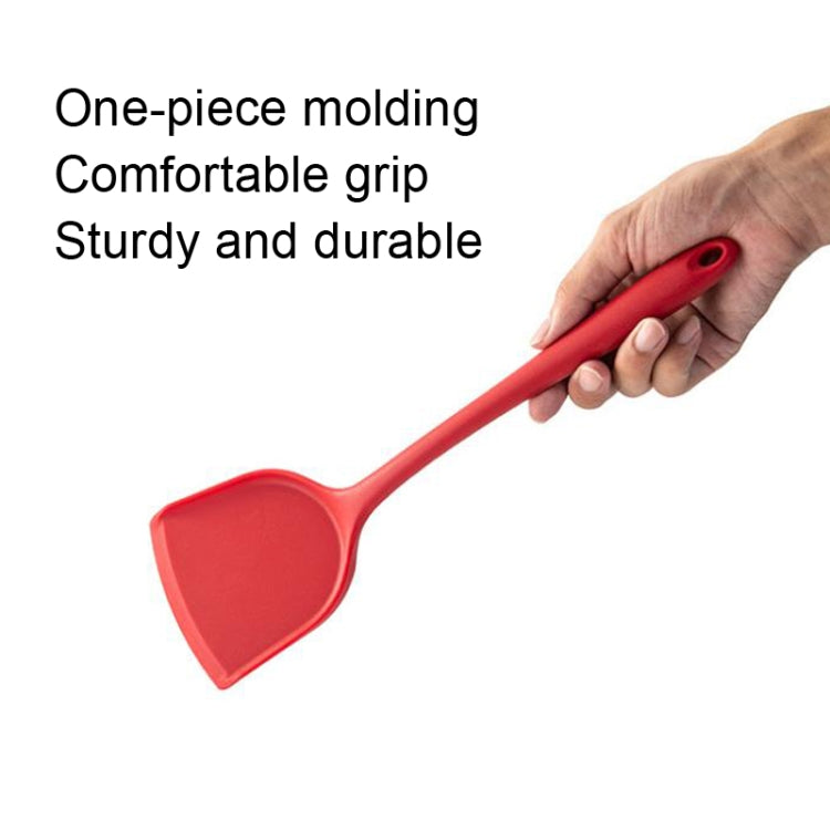 2pcs Non-stick High Temperature Resistant Silicone Cookware, Style: Rice Spoon(Red) - Cooking Tools by PMC TechLife | Online Shopping South Africa | PMC TechLife | Buy Now Pay Later Mobicred