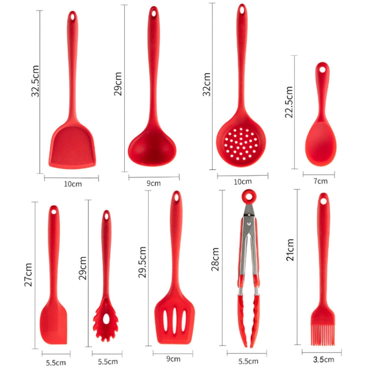 2pcs Non-stick High Temperature Resistant Silicone Cookware, Style: Brush(Red) - Cooking Tools by PMC Jewellery | Online Shopping South Africa | PMC Jewellery