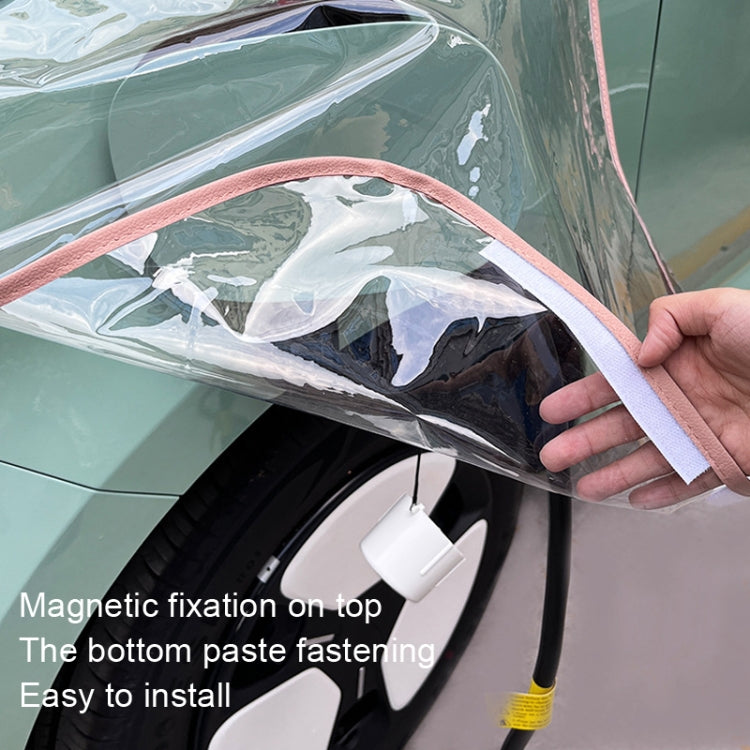 Electric Vehicle Charging Port Magnetic Transparent Rain Cover(White) - Waterproof Covers by PMC TechLife | Online Shopping South Africa | PMC TechLife