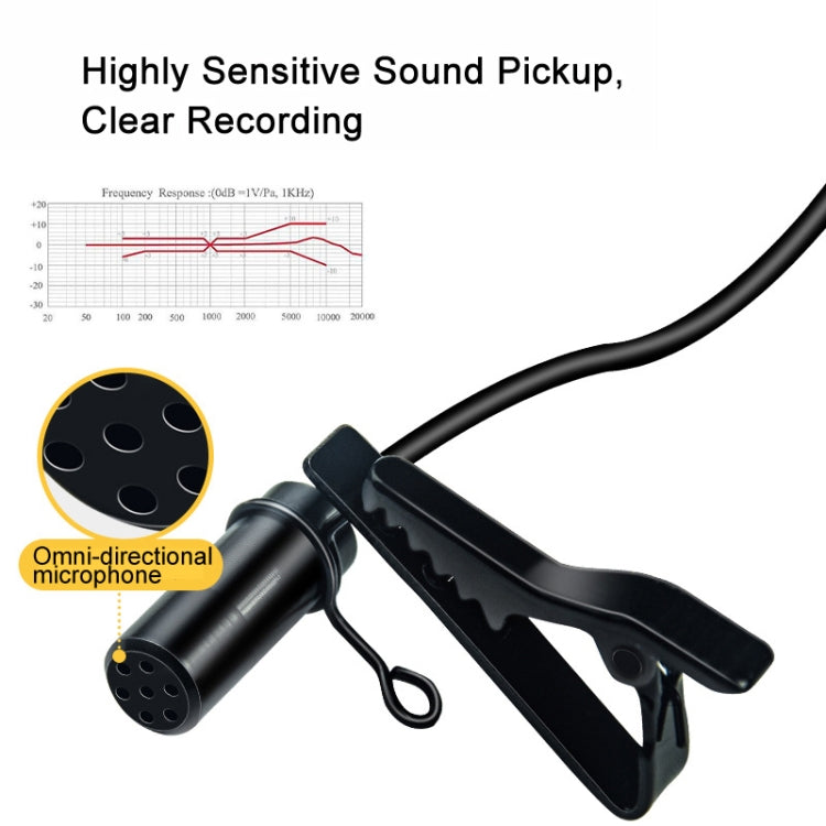 For Rode Wireless Camera Lavalier Microphone, Length 1.5m(Black) - free shipping - PMC TechLife - Order now!