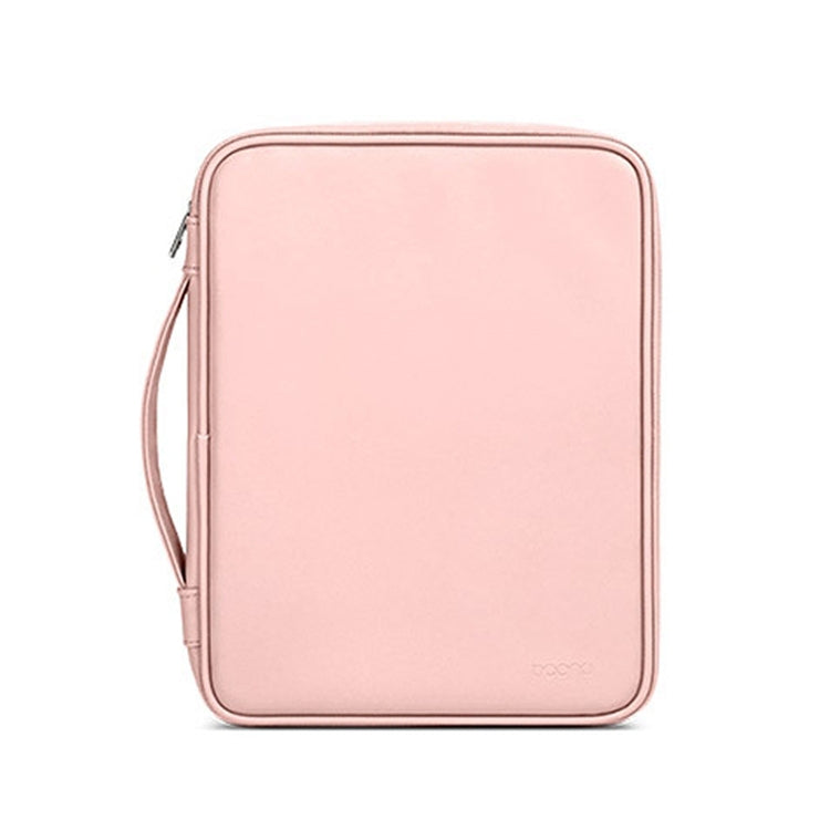 Baona BN-Q015 Leather Waterproof Shock Absorbing Handheld Tablet Bag, Size: 10.9 inches(Pink) - Protective Bag by Baona | Online Shopping South Africa | PMC TechLife | Buy Now Pay Later Mobicred