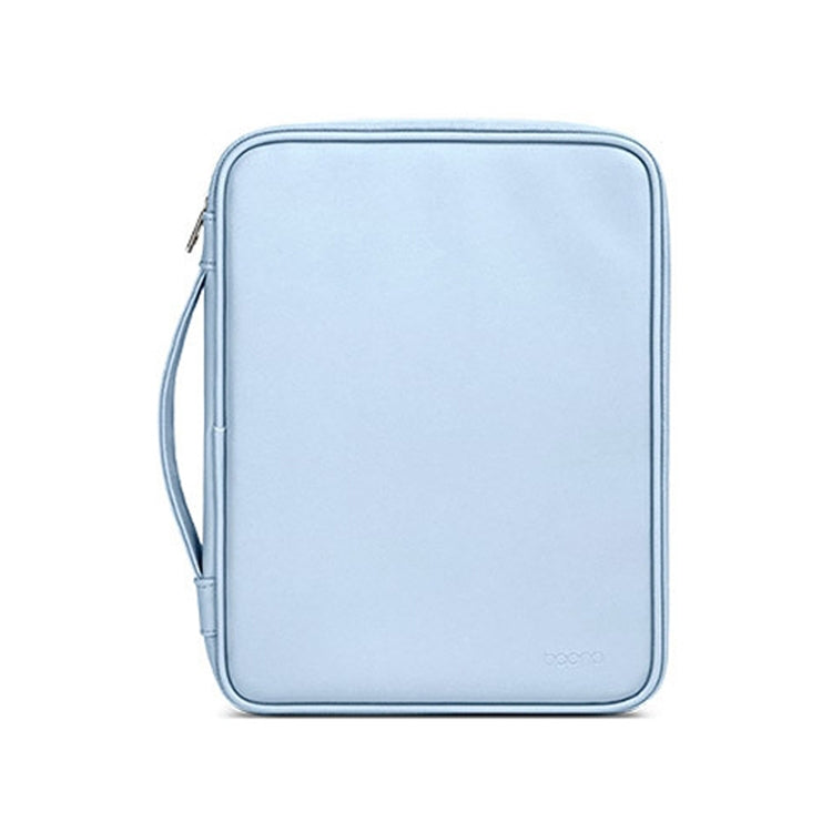 Baona BN-Q015 Leather Waterproof Shock Absorbing Handheld Tablet Bag, Size: 10.9 inches(Blue) - Protective Bag by Baona | Online Shopping South Africa | PMC TechLife | Buy Now Pay Later Mobicred