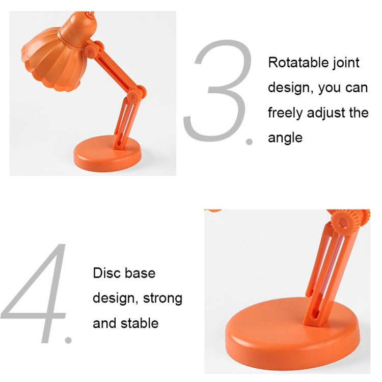 Flower Shape LED Mini Magnetic Table Lamp Foldable Bedside Night Light(09A Orange) - free shipping - PMc TechLife - Order now!