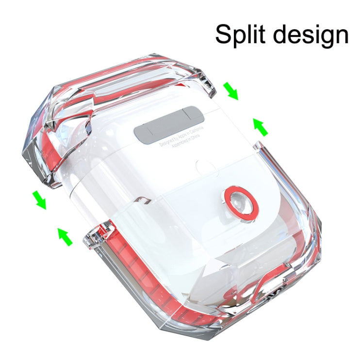 For AirPods 3 RJT-AP-03 Transparent Anti-fall Bluetooth Earphone Protective Sleeve(Black) - For AirPods 3 by PMC Jewellery | Online Shopping South Africa | PMC Jewellery | Buy Now Pay Later Mobicred