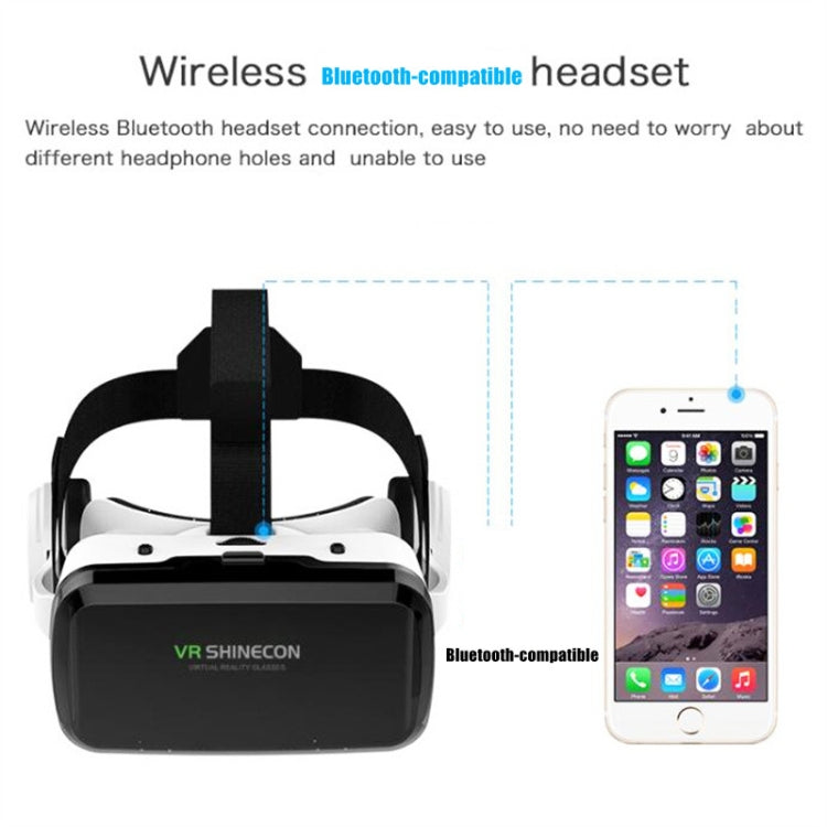 VRSHINECON G04BS+B01 Handle 3D Virtual Reality Helmet VR Glasses With Bluetooth Headset - free shipping - PMC TechLife - Order now!