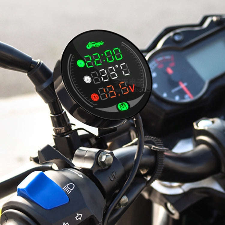 Morfayer YL-M05 4 In 1 Environmental Temperature Model 9-24V LED Night Vision Motorcycle Modification Instrument - Electrical Instruments by PMC TechLife | Online Shopping South Africa | PMC TechLife | Buy Now Pay Later Mobicred