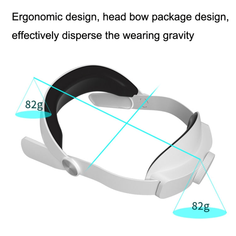 For Oculus Quest 2 VR SHINECON OS01 Adjustable All -In -One Head Strap VR Accessories(White) - VR Accessories by PMC TechLife | Online Shopping South Africa | PMC TechLife | Buy Now Pay Later Mobicred