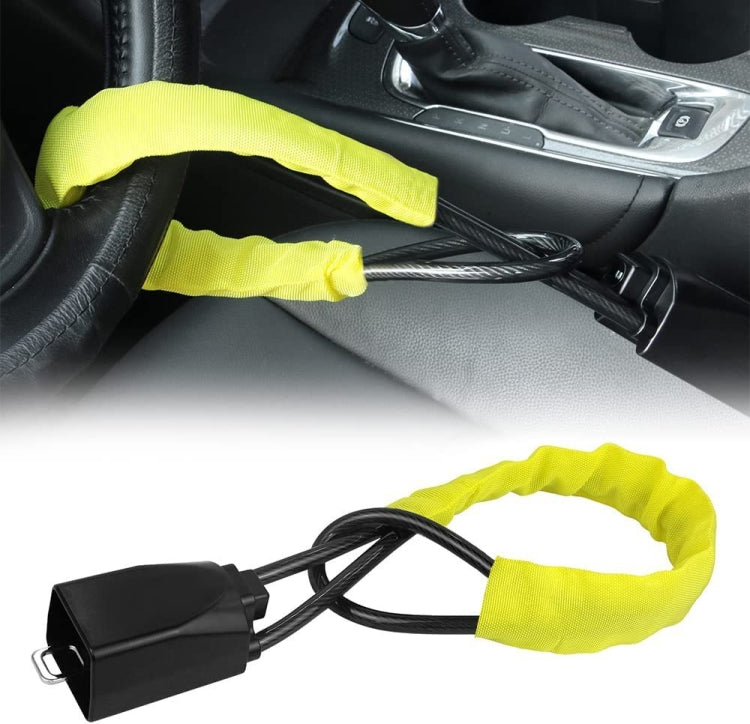 S308 Car Steering Wheel Wire Rope Lock Security Anti-theft Locks(Red) - Steering Wheel Locks by PMC TechLife | Online Shopping South Africa | PMC TechLife | Buy Now Pay Later Mobicred