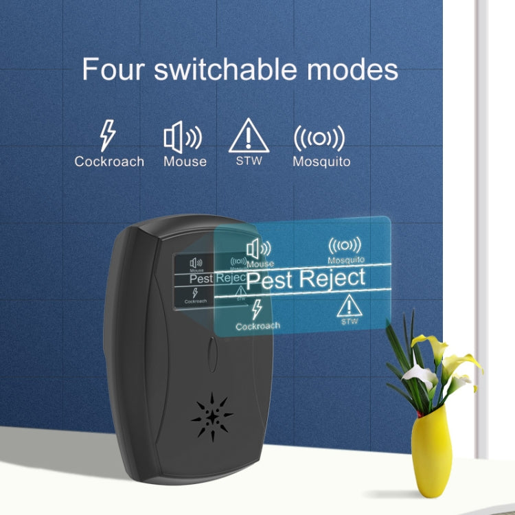 Household Mute Low Power Ultrasonic Insect Repeller, Specification: UK Plug(Black) - free shipping - PMC TechLife - Order now!
