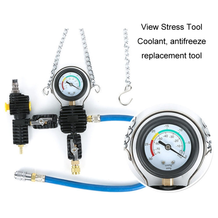 Automotive Water Tank Leak Test Pressure Gauge Coolant Replacement Filler(Plastic Box) - Clocks & Car Meters by PMC TechLife | Online Shopping South Africa | PMC TechLife | Buy Now Pay Later Mobicred