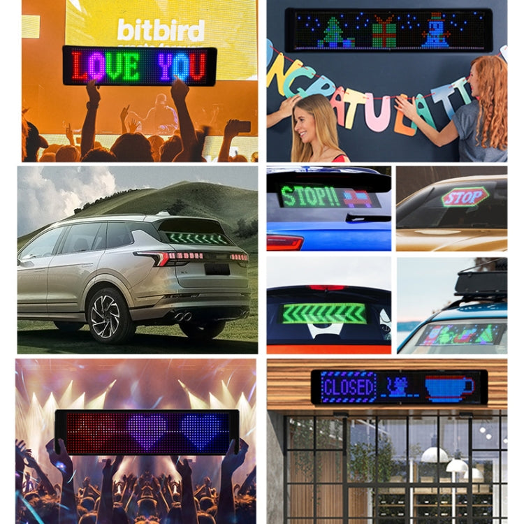 S1696RGB 672x122mm Car LED Flexible Display Cell Phone APP Control Bluetooth Connection - free shipping - PMC TechLife - Order now!