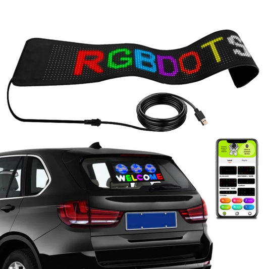 S3296RGB 672x218mm Car LED Flexible Display Cell Phone APP Control Bluetooth Connection - Car Monitor by PMC Jewellery | Online Shopping South Africa | PMC Jewellery | Buy Now Pay Later Mobicred