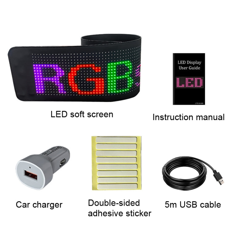 S3296RGB 672x218mm Car LED Flexible Display Cell Phone APP Control Bluetooth Connection - Car Monitor by PMC TechLife | Online Shopping South Africa | PMC TechLife | Buy Now Pay Later Mobicred
