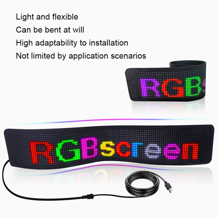S3296RGB 672x218mm Car LED Flexible Display Cell Phone APP Control Bluetooth Connection - Car Monitor by PMC TechLife | Online Shopping South Africa | PMC TechLife | Buy Now Pay Later Mobicred